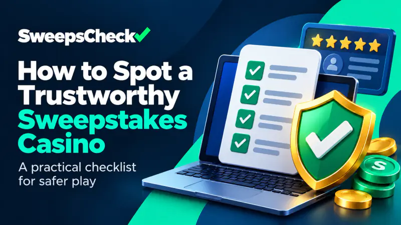 How to Spot a Trustworthy Sweepstakes Casino